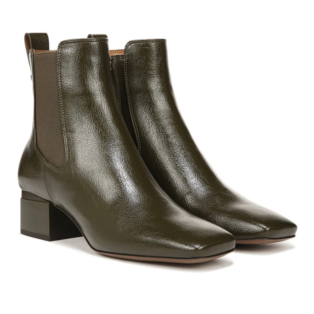 Olive green booties